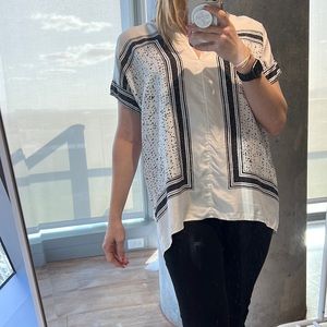 Vince Handkerchief Silk Top. Size XS.